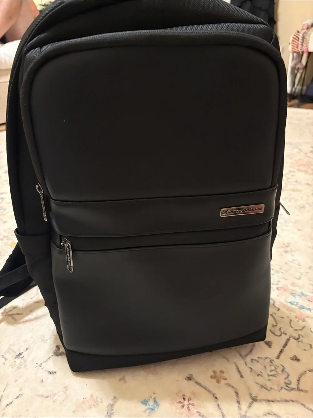 Tommy Bahama Black Men's Travel Backpack. Laptop bag. Like New! So nice!
